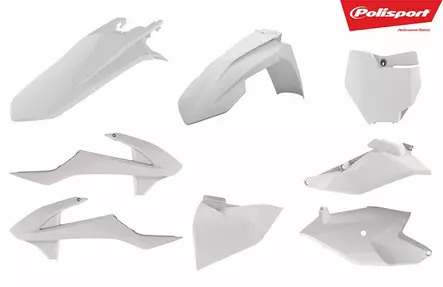 Polisport plastic kit SX85 18-24 white (1) - Duell MP varaosat ja tarvikkeet - 129590 - 1
