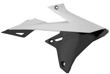 Polisport radiator scoops RMZ450(18-)/RMZ250(19-) white/black (5) - Duell MP varaosat ja tarvikkeet - 130220 - 1