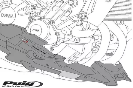 Puig Engine Spoiler Ducati Monster 937 21' C/Black - Duell MP varaosat ja tarvikkeet - 98560 - 1