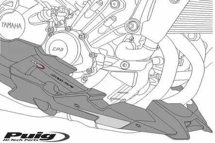 Puig Engine Spoiler Kawasaki Z800 13'-17' C/Carbon - Duell MP varaosat ja tarvikkeet - 93020 - 1