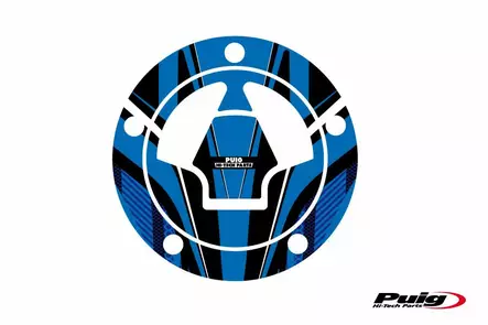 Puig Fuel Cap Cover Radical Kawasaki C/Blue - Duell MP varaosat ja tarvikkeet - 92660 - 1