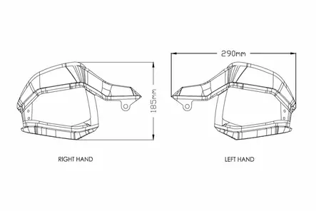 Puig Hand Guards Honda Crf1000L Africa Twin 16-18' - Duell MP varaosat ja tarvikkeet - 90740 - 1