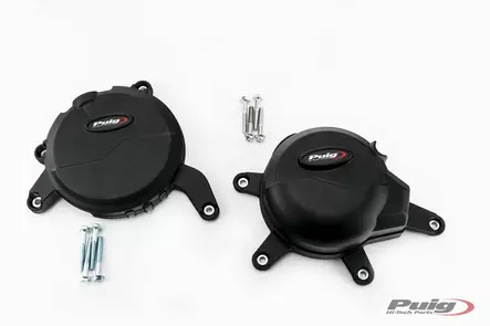 Puig Kit 3 Caps Engine Cover Ktm 390 Duke/Rc390 C/Black - Duell MP varaosat ja tarvikkeet - 99970 - 1