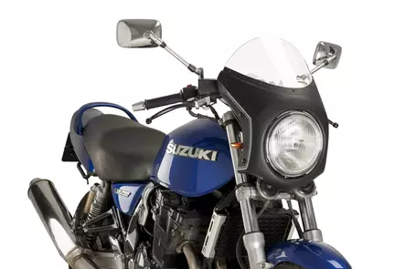 Puig Semifairing C/Black Diam.195Mm Windshield C/Clear - Duell MP varaosat ja tarvikkeet - 90640 - 1