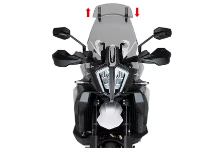 Puig Touring Screen W/Visor Ktm 890 Smt 24' C/Smoke - Duell MP varaosat ja tarvikkeet - 95280 - 1