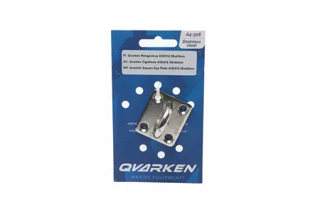 Qvarken Rengaslevy AISI316 40x50mm - Duell venetarvikkeet - 140000 - 1