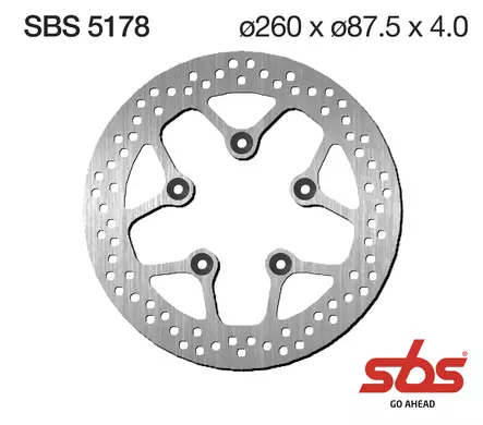 Sbs Jarrulevy Standard - Duell MP varaosat ja tarvikkeet - 122620 - 1