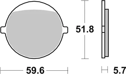 Sbs Jarrupalat Ceramic - Duell MP varaosat ja tarvikkeet - 123350 - 1