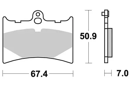 Sbs Jarrupalat Ceramic - Duell MP varaosat ja tarvikkeet - 123450 - 1