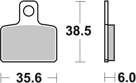 Sbs Jarrupalat Ceramic - Duell MP varaosat ja tarvikkeet - 123680 - 1