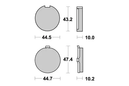Sbs Jarrupalat Ceramic - Duell MP varaosat ja tarvikkeet - 123700 - 1