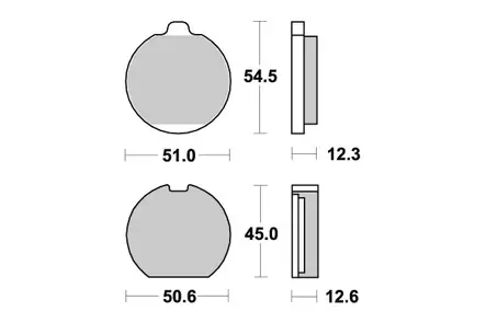 Sbs Jarrupalat Ceramic - Duell MP varaosat ja tarvikkeet - 123850 - 1