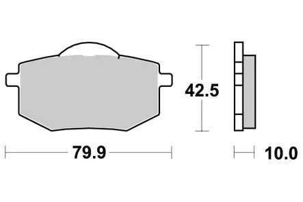 Sbs Jarrupalat Ceramic - Duell MP varaosat ja tarvikkeet - 123890 - 1