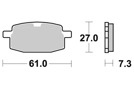 Sbs Jarrupalat Ceramic (619HF) - Duell MP varaosat ja tarvikkeet - 124810 - 1