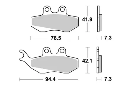 Sbs Jarrupalat Ceramic (689HF) - Duell MP varaosat ja tarvikkeet - 140260 - 1
