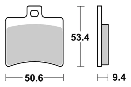 Sbs Jarrupalat Ceramic (747HF) - Duell MP varaosat ja tarvikkeet - 125090 - 1