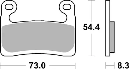 SBS Jarrupalat Racing Sintered - Duell MP varaosat ja tarvikkeet - 122340 - 1