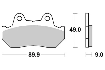 Sbs Jarrupalat Sintered - Duell MP varaosat ja tarvikkeet - 123170 - 1