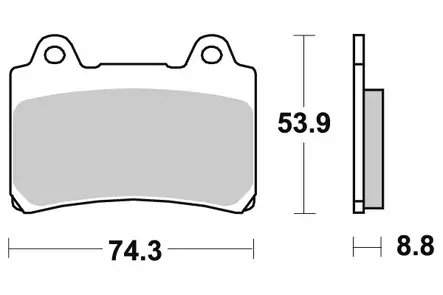 Sbs Jarrupalat Sintered - Duell MP varaosat ja tarvikkeet - 123270 - 1