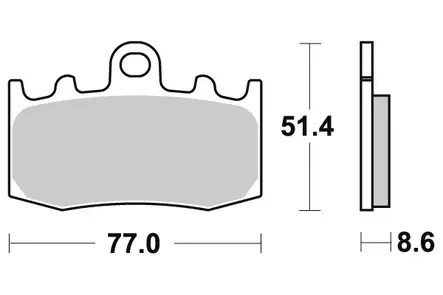 Sbs Jarrupalat Sintered - Duell MP varaosat ja tarvikkeet - 123750 - 1