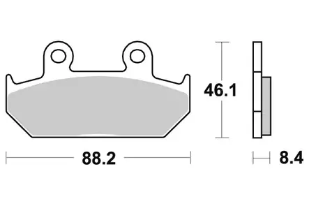 Sbs Jarrupalat Sintered - Duell MP varaosat ja tarvikkeet - 123870 - 1