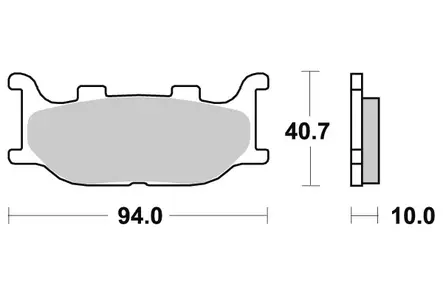 Sbs Jarrupalat Sintered - Duell MP varaosat ja tarvikkeet - 124050 - 1