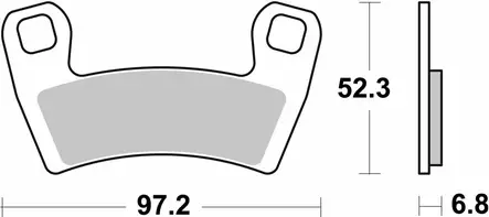 Sbs Jarrupalat Sintered Offroad - Duell MP varaosat ja tarvikkeet - 122830 - 1