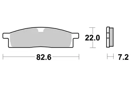 Sbs Jarrupalat Sintered Offroad - Duell MP varaosat ja tarvikkeet - 123670 - 1