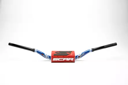 Scar Handlebar O² COLOR Ø28,6 (1 1/8”) - 65/85 High Mini RC - BLUE Bar - RED B - Duell MP varaosat ja tarvikkeet - 75660 - 1