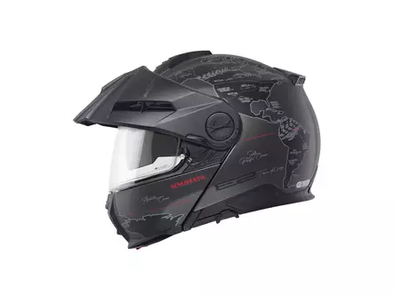 Schuberth Kypärä E2 Atlas mattamusta/punainen, 59 L - Duell ajovarusteet - 65810 - 1