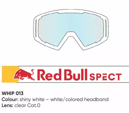 Spect Red Bull Whip MX Goggles Singel lens white clear - Duell ajovarusteet - 45330 - 1