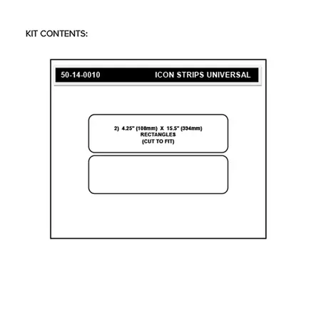 Stompgrip Universal Strips - Icon : Clear - Duell MP varaosat ja tarvikkeet - 117000 - 1