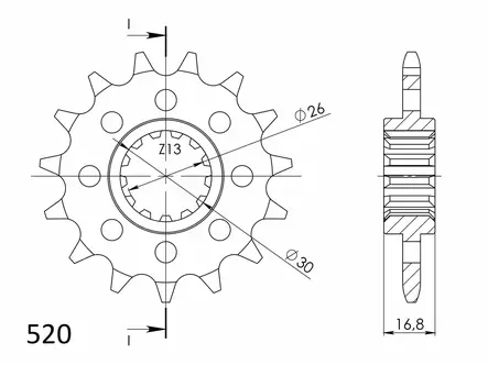 Supersprox Eturatas 1269.15 - Duell MP varaosat ja tarvikkeet - 119240 - 1