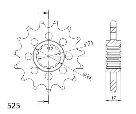 Supersprox Eturatas 1371.14 - Duell MP varaosat ja tarvikkeet - 119500 - 1