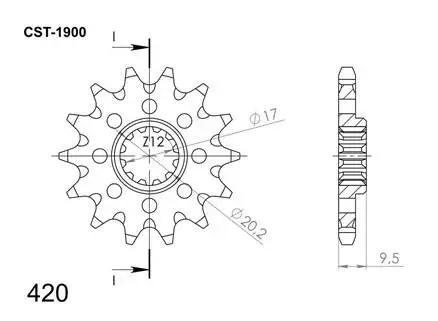 Supersprox Eturatas KTM SX65 98- z14 - Duell MP varaosat ja tarvikkeet - 119270 - 1