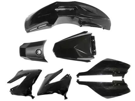 Tec-X Muovisarja Musta Derbi Senda R X-Treme 03-10 SM X-Treme 02-10 - Duell mopojen varaosat ja tarvikkeet - 114790 - 1