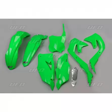 UFO Plastic kit Green FluoKX250F 21-24 KX450F 19-23 - Duell MP varaosat ja tarvikkeet - 47670 - 1