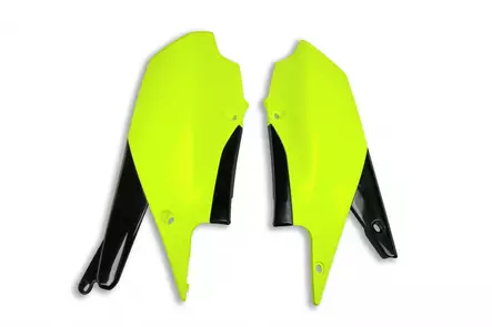 UFO Sivunumerokilvet YZ250F 19-23 YZ450F 18-22 Fluo Yellow DFLU - Duell MP varaosat ja tarvikkeet - 48600 - 1