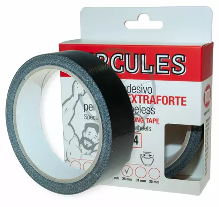 Vanneteippi HERCULES 9.14m leveys 31mm musta - Duell polkupyörien varaosat ja tarvikkeet - 136660 - 1