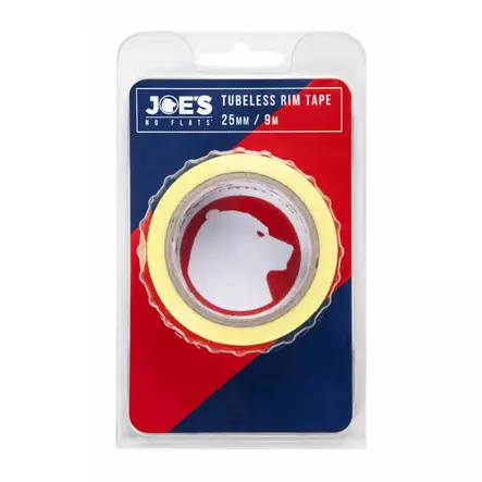 Vanneteippi JOE´S Tubeless 9m leveys 25mm keltainen - Duell polkupyörien varaosat ja tarvikkeet - 128760 - 1