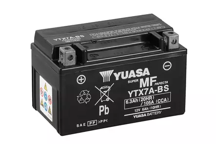 Yuasa akku YTX7A-BS (cp) Happopatruuna mukana (5) - Duell muut varaosat ja tarvikkeet - 131120 - 1