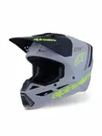 Alpinestars Kypärä S-M3 Radium Harmaa/Musta/Fluo Keltainen, 2XL - Duell ajovarusteet - 36390 - 1