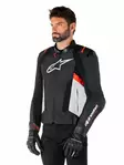 Alpinestars Nahkatakki Missile v3 Musta/Valkoinen/Punainen Fluo, 58 - Duell ajovarusteet - 40460 - 1