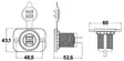 Double USB socket white rear nut + panel - Duell venetarvikkeet - 6150 - 1