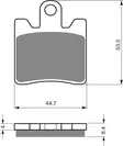 GOLDFREN Jarrupalat 326 Ceramic Carbon AD - Duell MP varaosat ja tarvikkeet - 67340 - 1