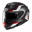 HJC Kypärä F71 Arcan MC1SF Musta/Valkoinen/Harmaa M - Duell ajovarusteet - 56350 - 1