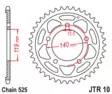 JT Rear Sprocket JTR10.42ZBK - Duell MP varaosat ja tarvikkeet - 117360 - 1