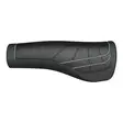 Kädensija HERRMANS Line lukkogrippi 125mm musta/harmaa 1pr/pkt - Duell polkupyörien varaosat ja tarvikkeet - 124290 - 1