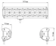 Kinwons Led Kaukovalopaneeli 10-30V 192W Flood - Duell ATV varaosat ja tarvikkeet - 138150 - 1