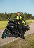 Lindstrands tekstiilitakki Lomsen Musta/HV keltainen, 62 - Duell ajovarusteet - 30150 - 1